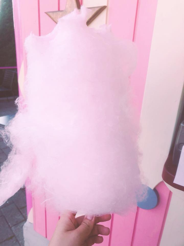 A cotton candy can brighten the mood.