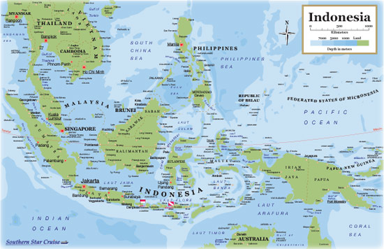 Map Indonesia Dive 