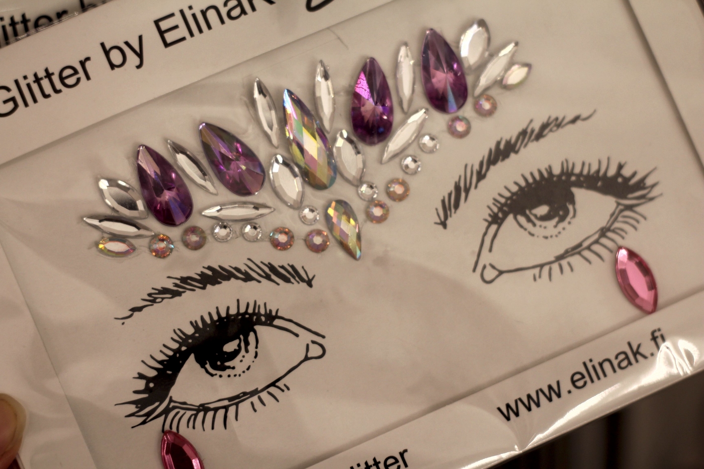 Juhlaprinsessa glitter tatuointi stensilit