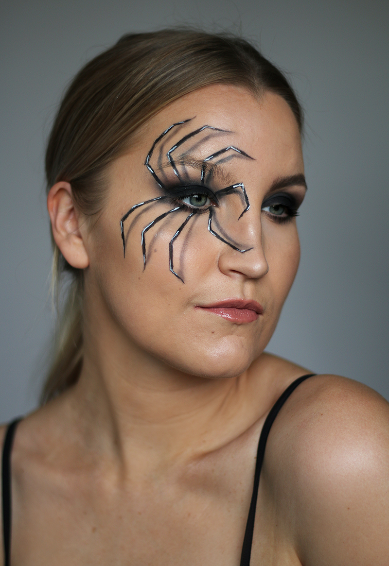 Tutorial: Halloweenin hämähäkkimeikki