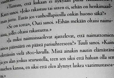 seurustelusta ja 1800-luvulla