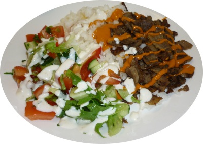 Kebab riisillä