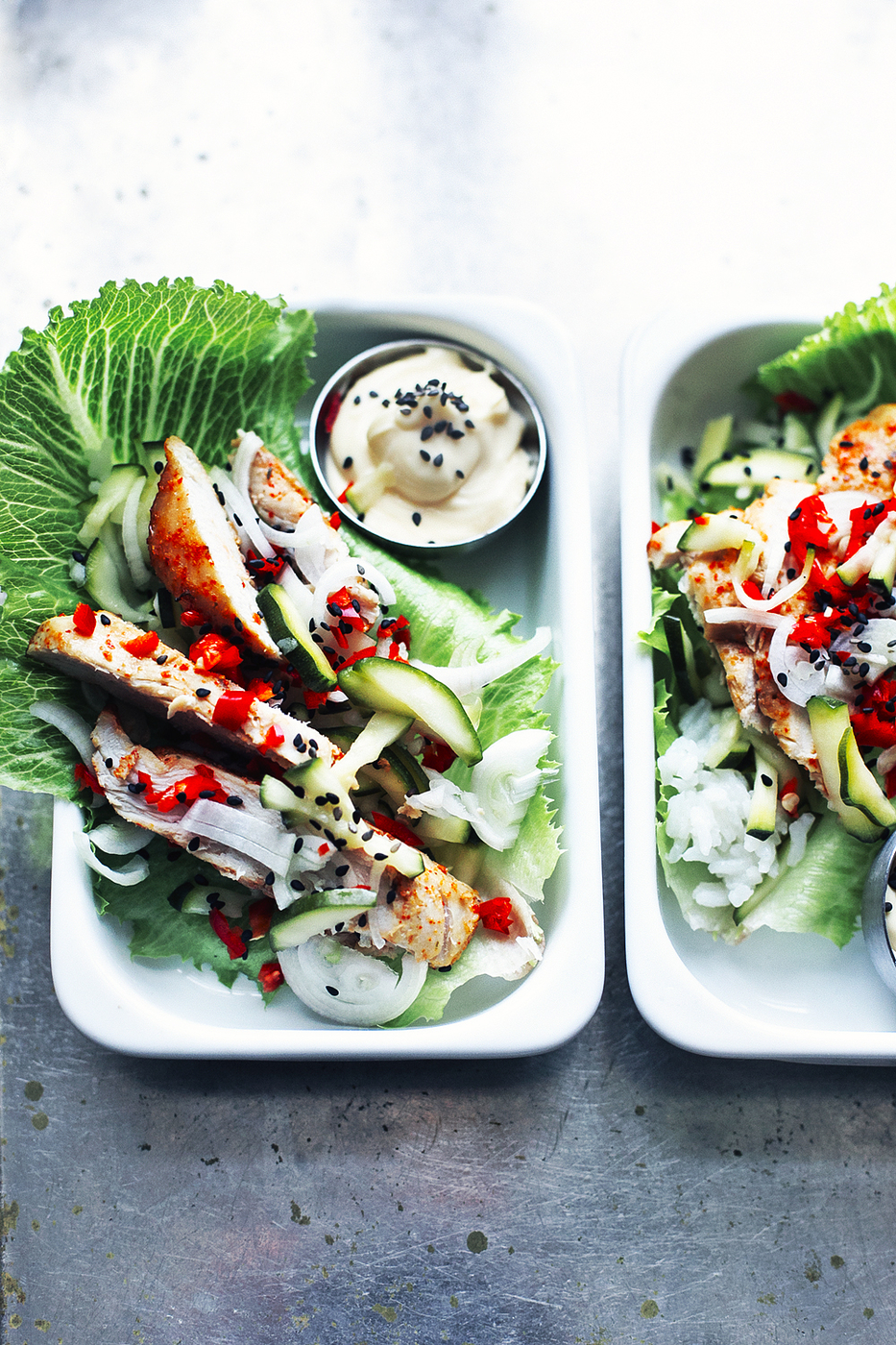 Koreatyyliset salaattiwrapit / Korean salad wraps