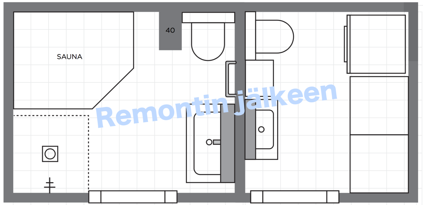 Kylpyhuoneremontti: saunan rakentaminen jälkikäteen – Lilou's Crush | Lily