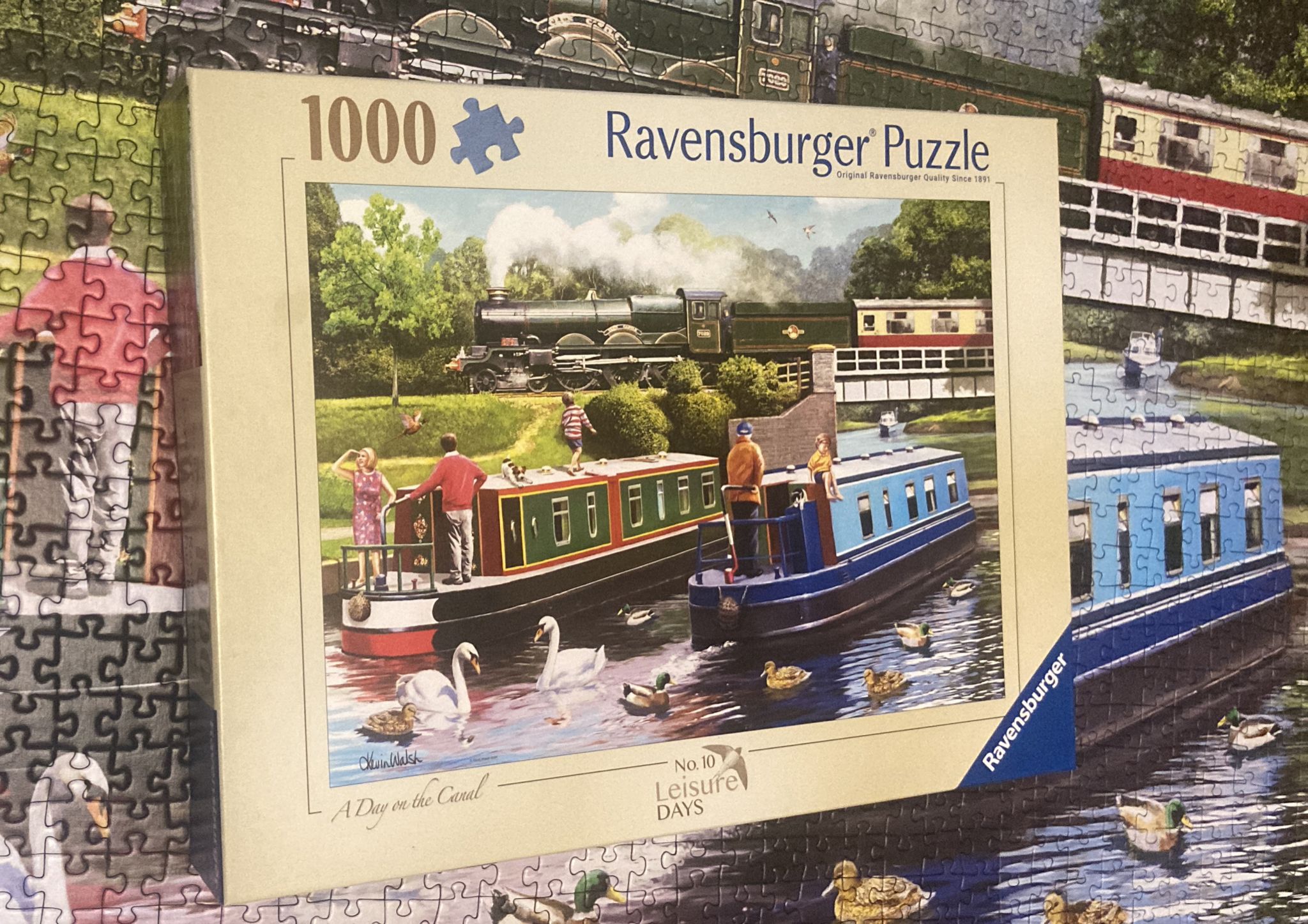 Ravensburgerin palapelissä matkataan menneisiin vuosikymmeniin, jokilaivojen ja höyryjunien aikaan