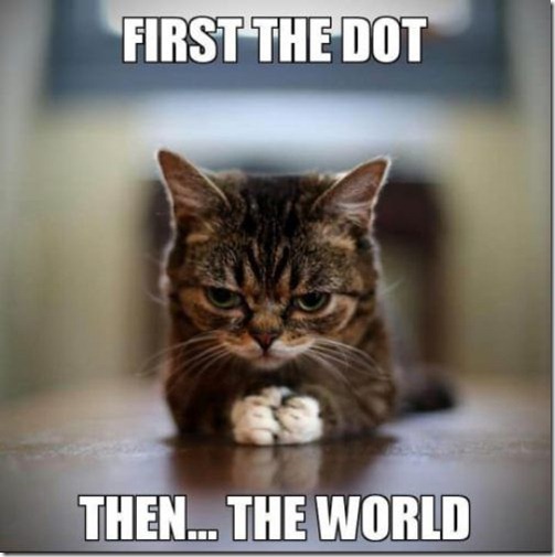 First the dot &#8211; then the world. 