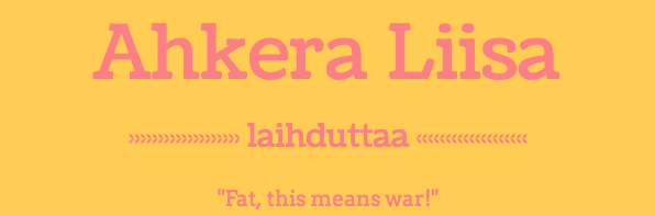 Ahkera Liisa laihduttaa
