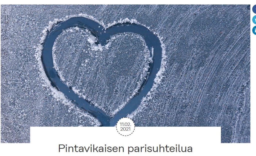 Psori.fi:n sivuilta postaukseni: Pintavikaisten parisuhteilua