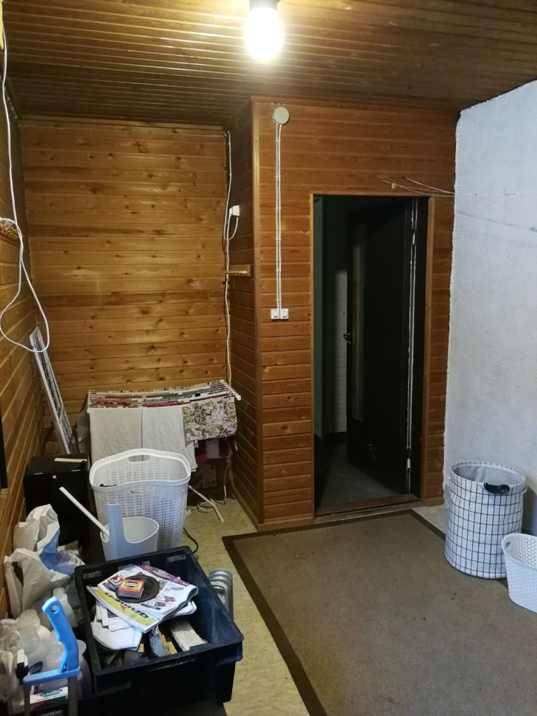 Nyt kelpaa saunoo – länsisiiven remontti ennen/jälkeen