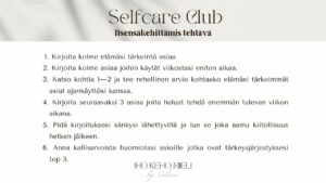 Selfcare Club @hyvinvointiabyselina