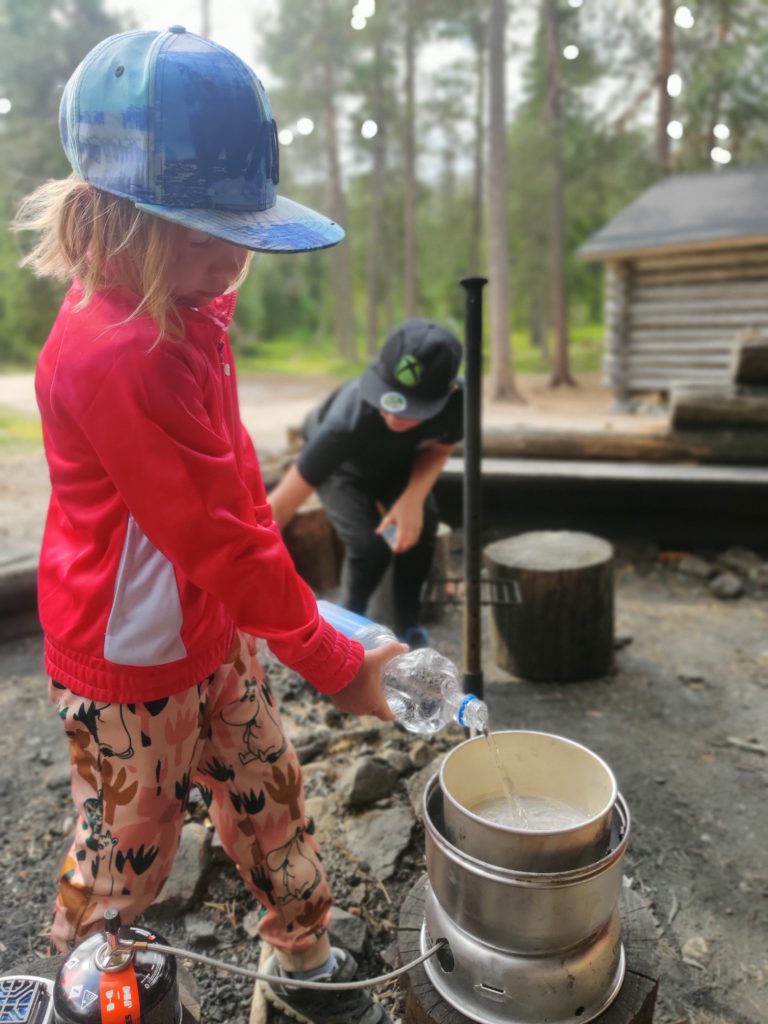 retkieväät Karhunjuomalammella