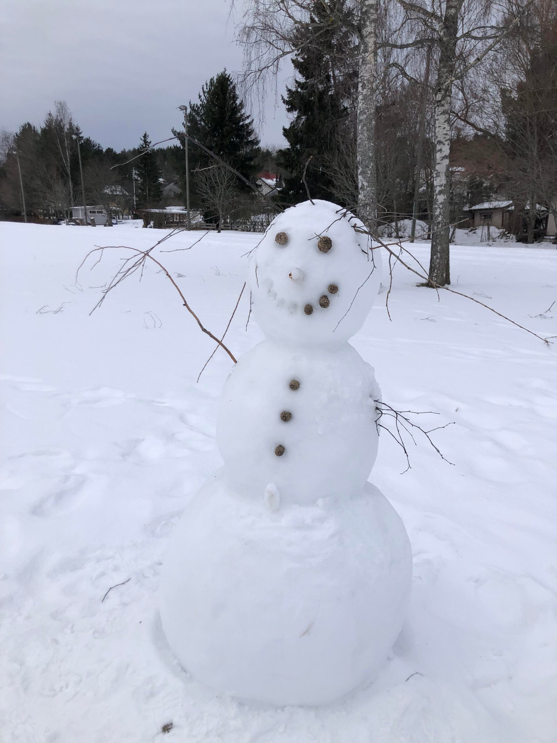 Iloinen lumiukko