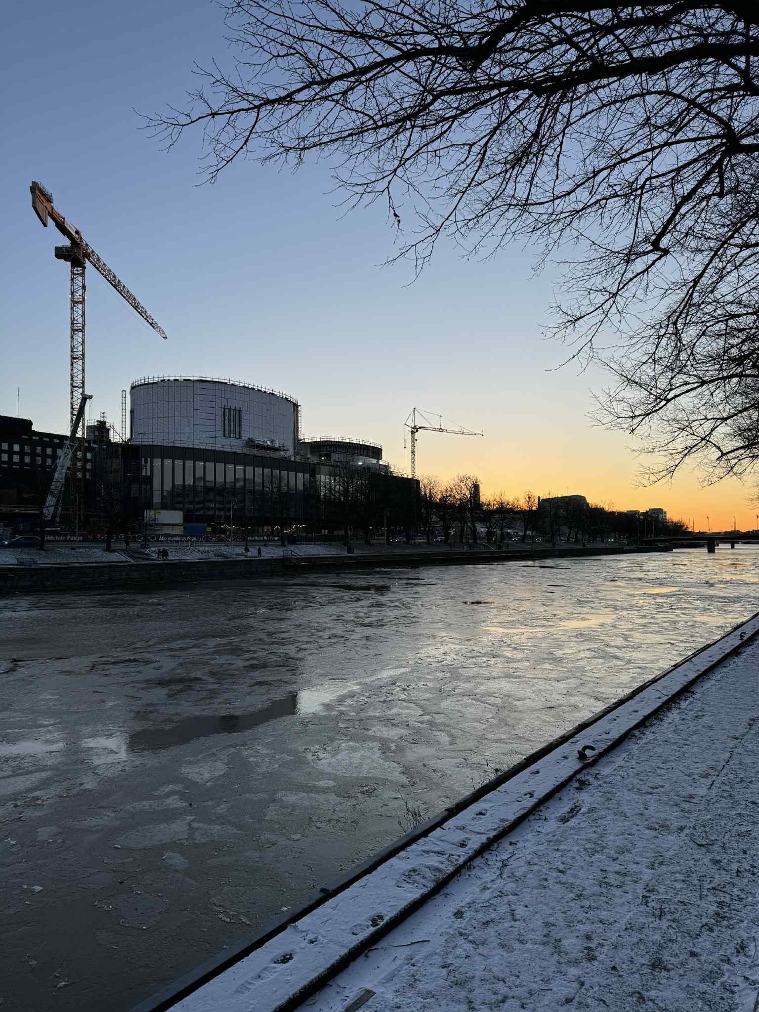 Aurajokimaisema talvella