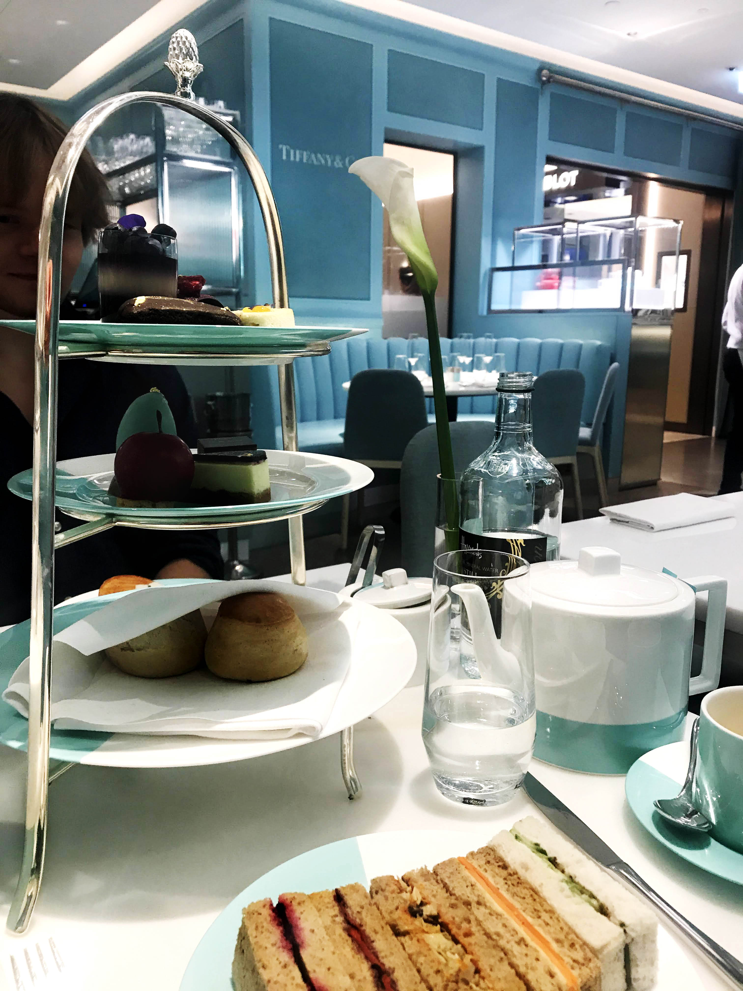 Tiffany’s Blue Box Café at Harrods Rosana Eats Lily