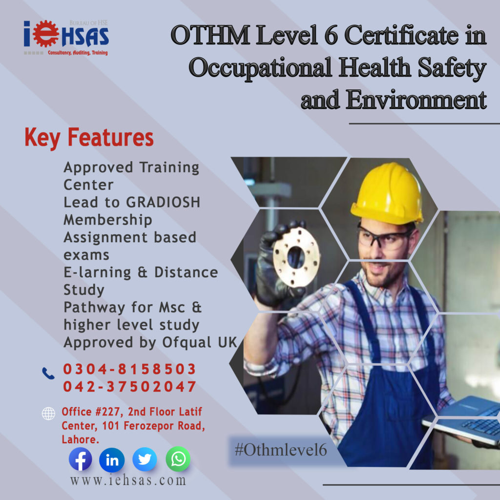 othm level 6 diploma in occupational health and safety assignment