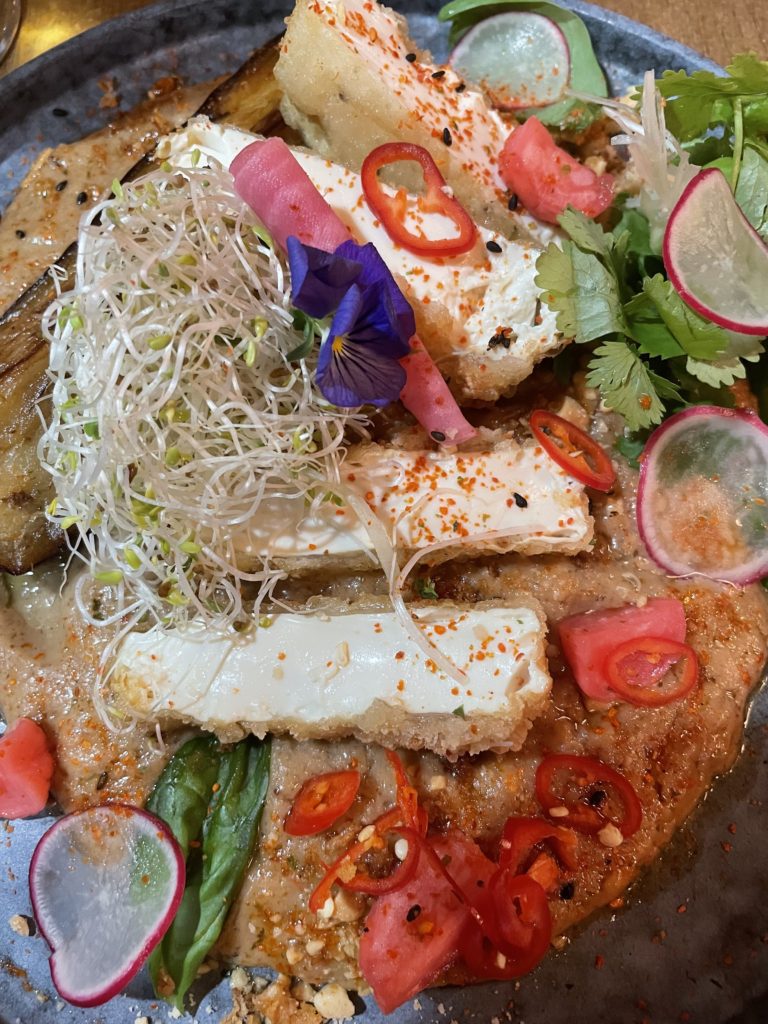 Kuva munakoiso-tofu -annoksestani.