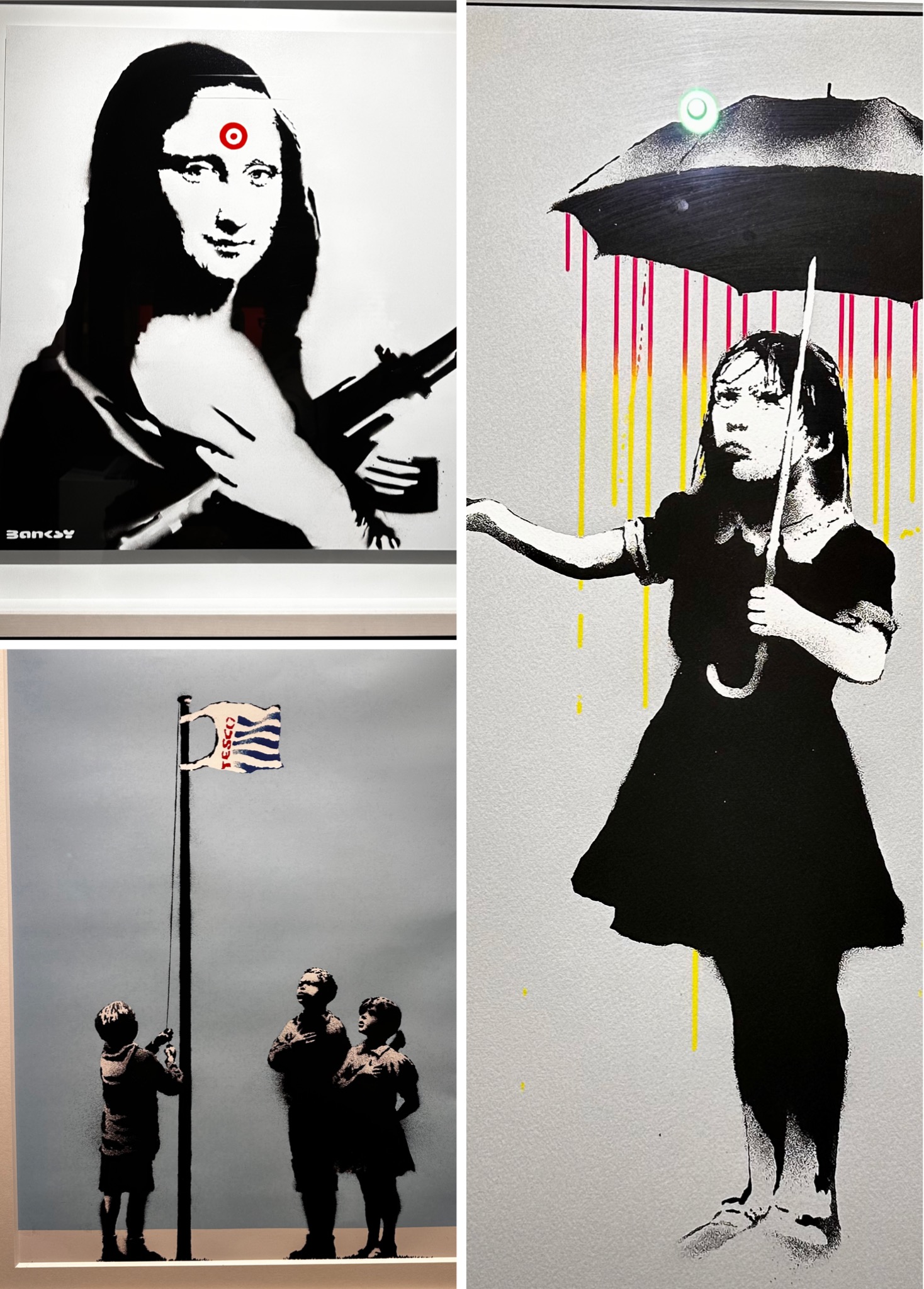 Banksy-näyttely sodanvastaisuus