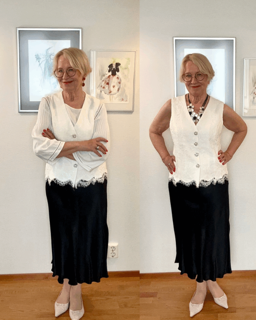 liivi ja satiinihame