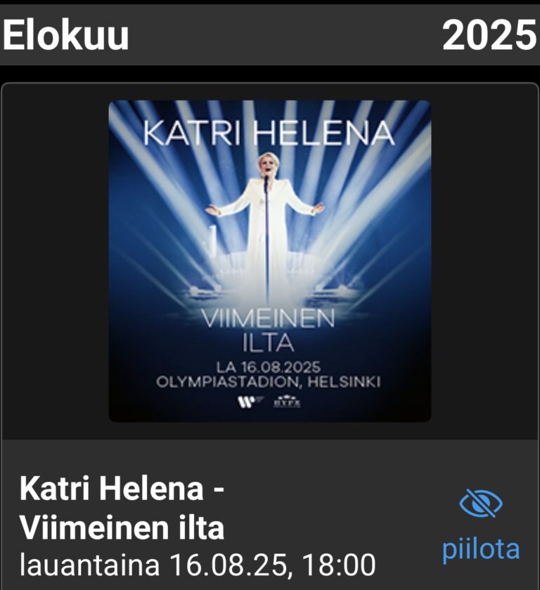 Katri Helena Viimeinen ilta