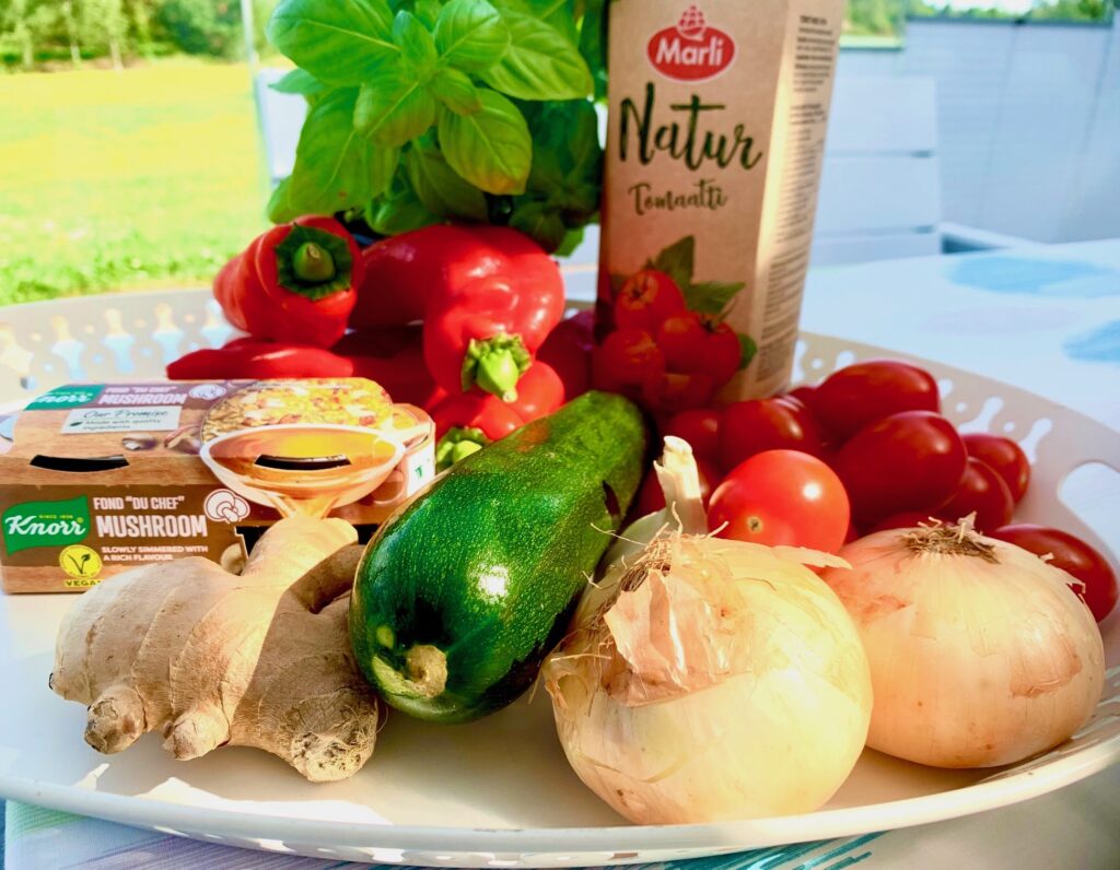 gazpacho raaka-aineet