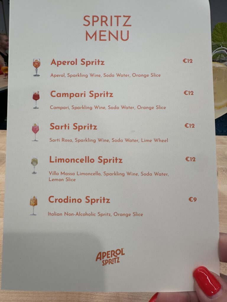italia laineilla spritz-menu
